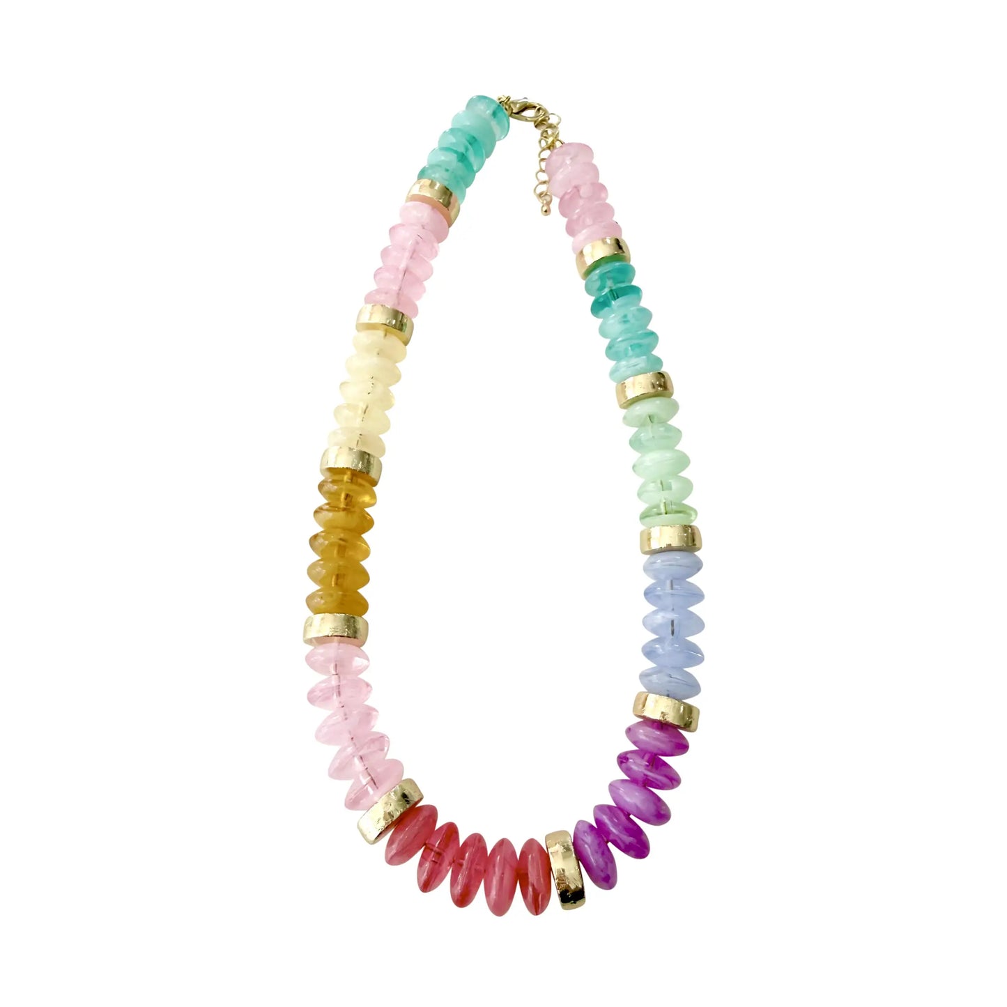 Calloway Beaded Necklace- Pastel