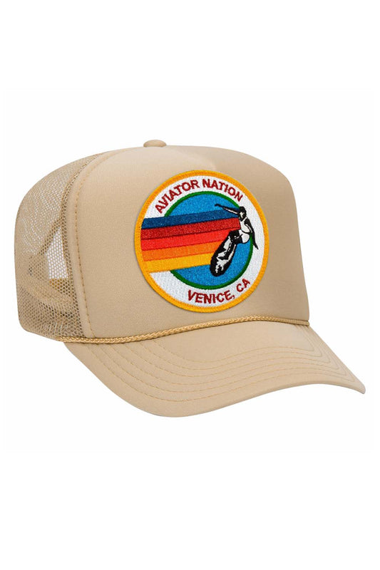 Aviator Nation Logo Sand Trucker Hat