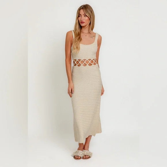 Crochet Midi Dress