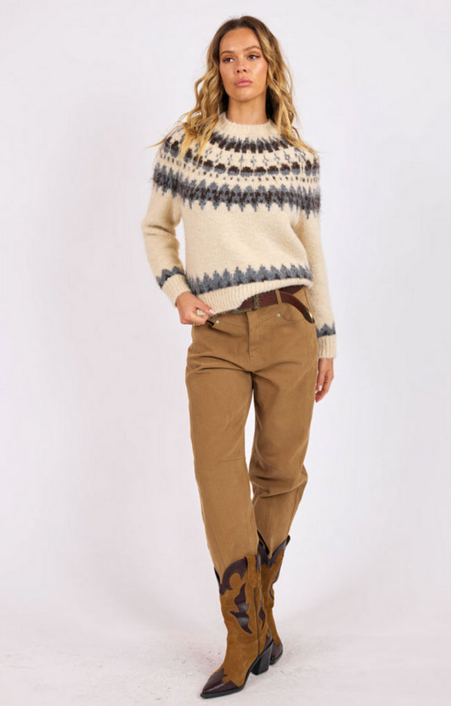 Mountain Sky Fair Isle Sweater