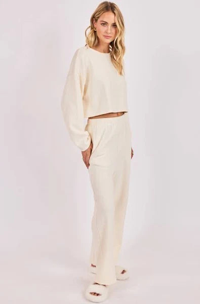 Relaxed Stay Wide Leg Sweatpants
