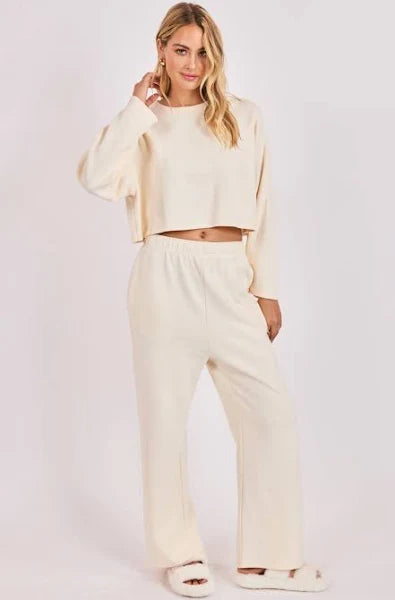 Relaxed Stay Wide Leg Sweatpants