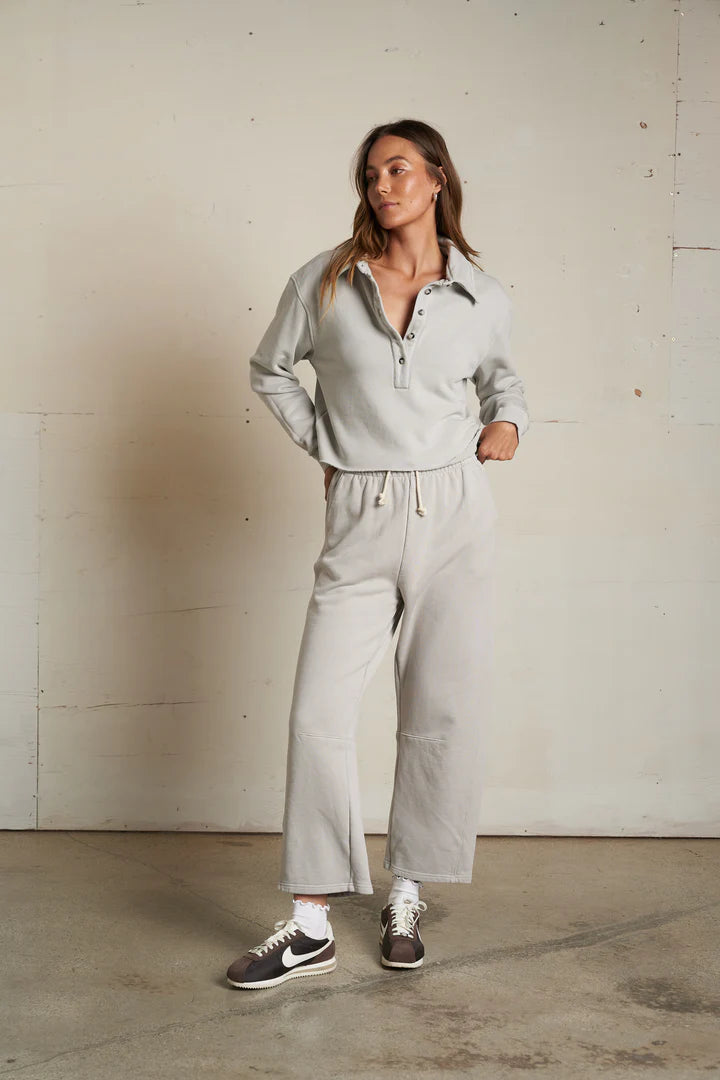 Fleece Collared Sweatshirt